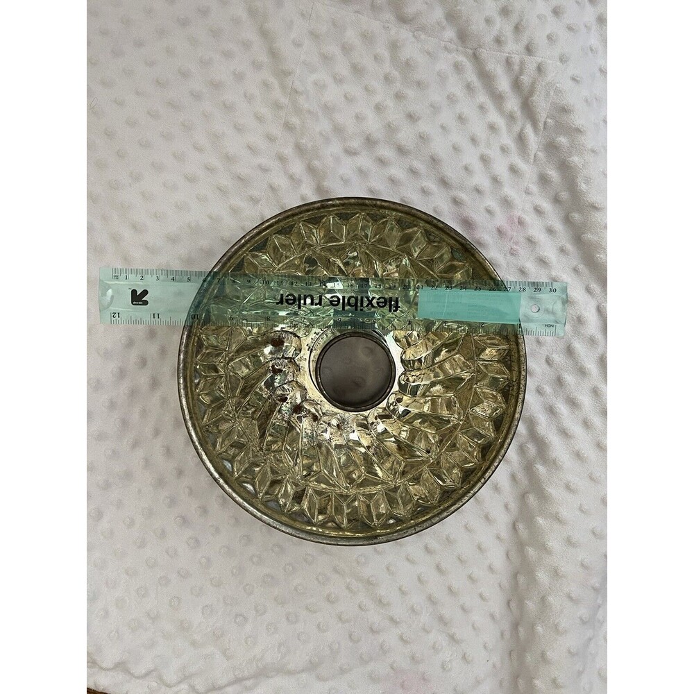 Vtg Kaiser Brand Silver Tone Metal Cake pan / Mold MADE IN WEST GERMANY